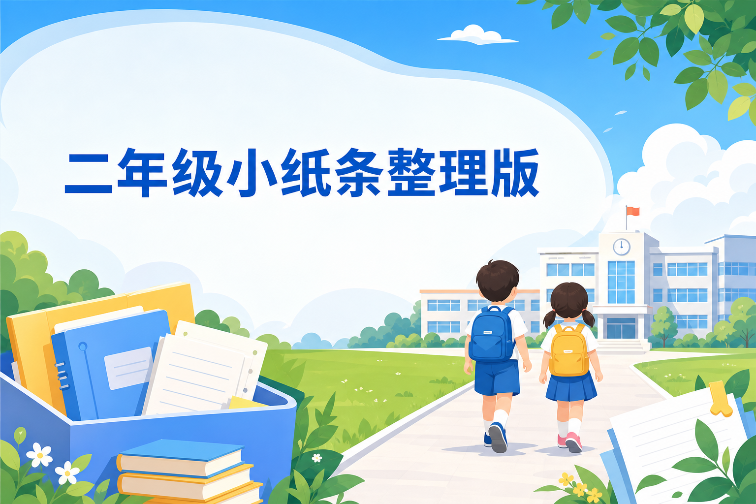 二年级【最受欢迎小纸条整理版】