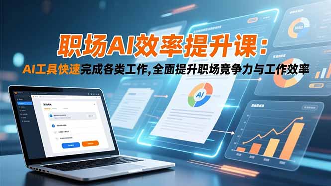 职场AI效率提升课：AI工具快速完成各类工作,全面提升职场竞争力与工作效率