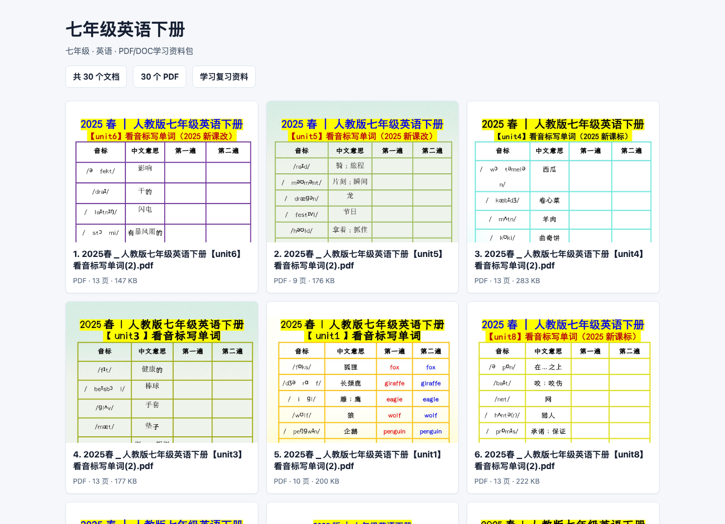 资料包文件总览