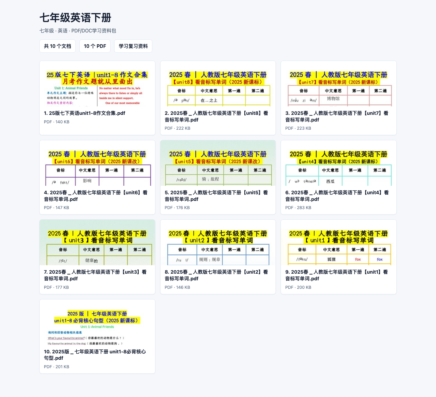 资料包文件总览
