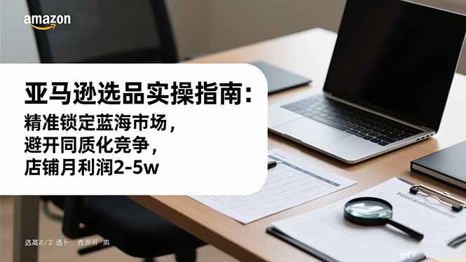 亚马逊选品实操指南：精准锁定蓝海市场，避开同质化竞争，店铺月利润2-5w