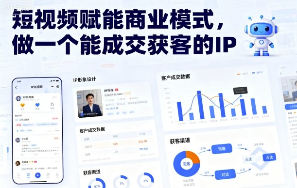 短视频赋能商业模式，做一个能成交获客的IP(更新)